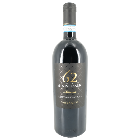 San Marzano Vini 62 Anniversario Riserva Primitivo di Manduria